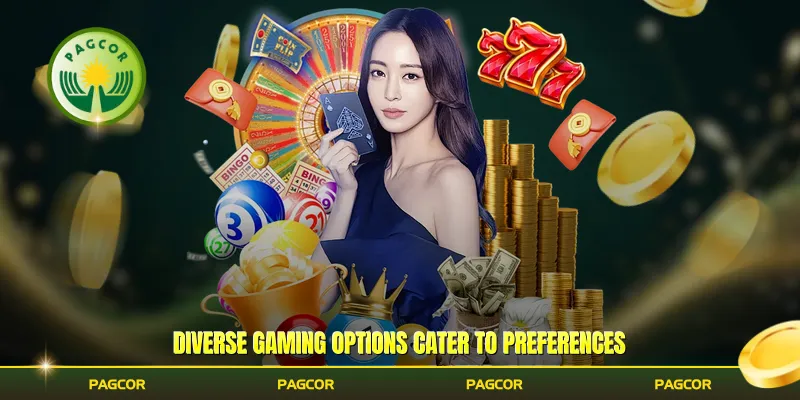 Diverse gaming options cater to preferences