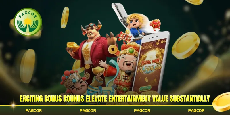 Exciting bonus rounds elevate entertainment value substantially