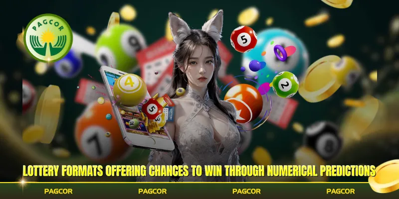 Lottery formats offering chances to win through numerical predictions