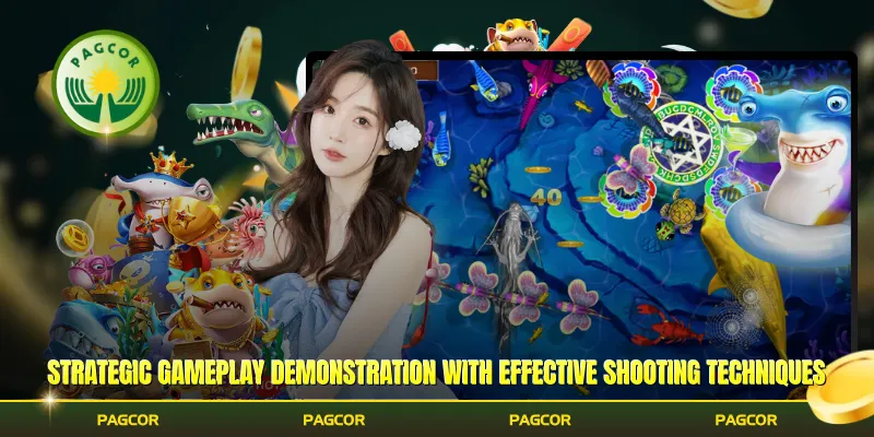 Strategic gameplay demonstration with effective shooting techniques